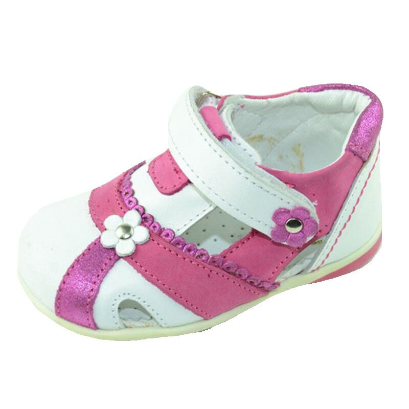 Pantofi ortopedici din piele pentru fetite SMALL FOOTS SMF78, Alb