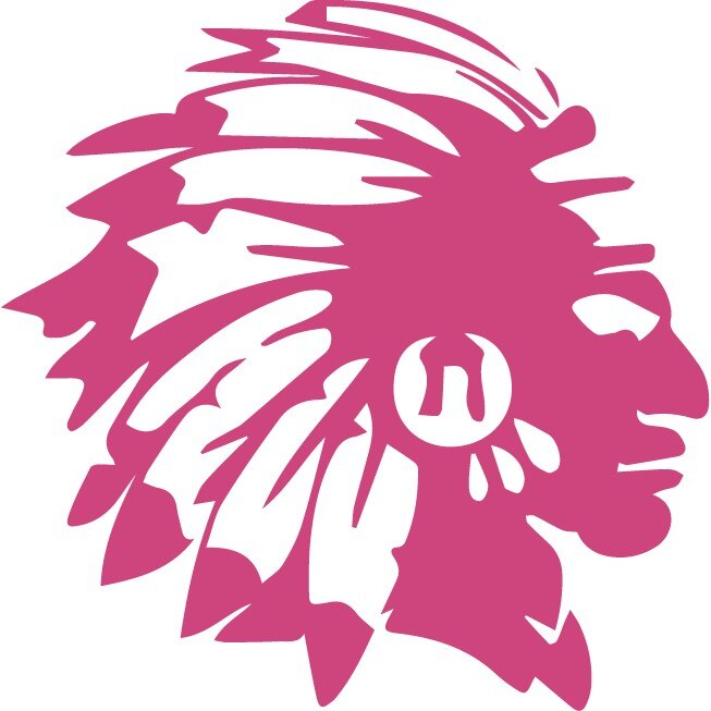 Sticker auto - Indian - Magenta - 25x25 cm