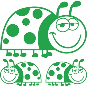 Sticker auto - Buburuze relaxate - Verde - 1 buc 25x17 cm / 2 buc 12x8 cm Sticker auto - Buburuze relaxate - Verde - 1 buc 25x17 cm / 2 buc 12x8 cm