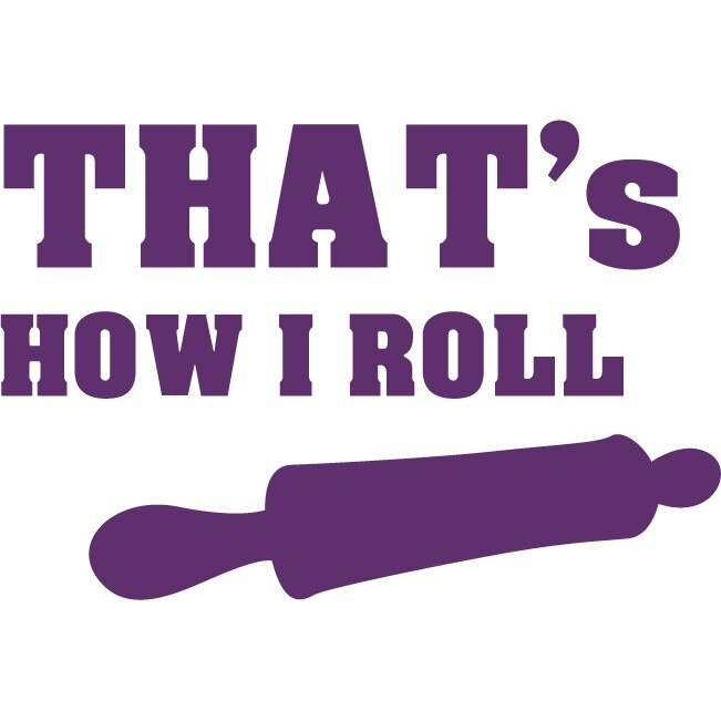 Sticker auto - How I roll - Indigo - 25x17 cm