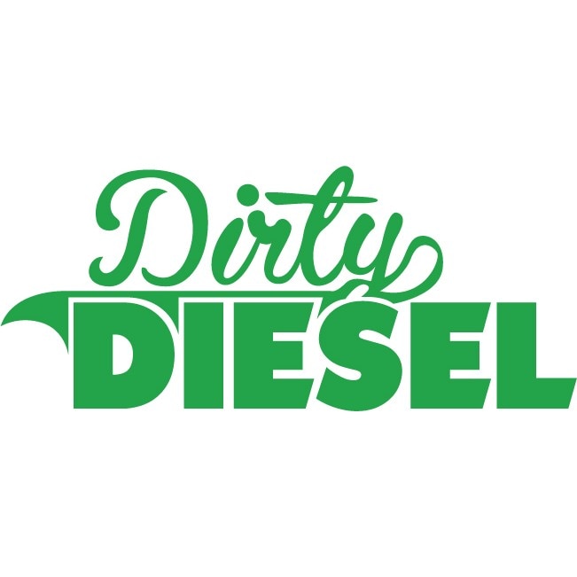 Sticker auto - Dirty Diesel - Verde - 25x11 cm