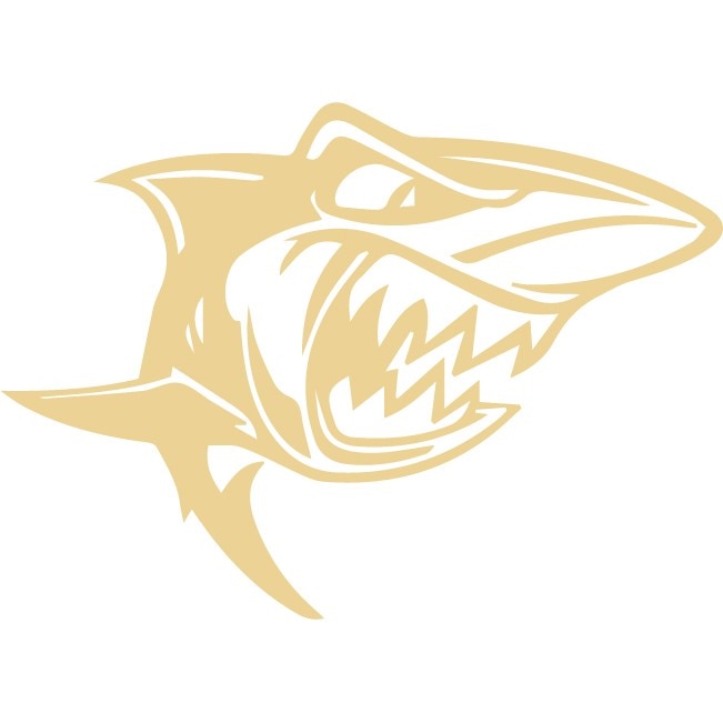 Sticker auto - Rechin - Bej - 35x25 cm