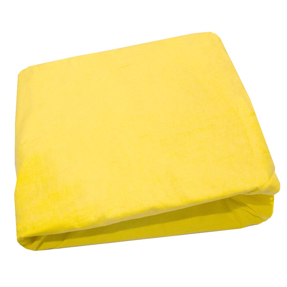 Cearceaf cu elastic BebeMix, 60 x 120 cm, bumbac, Galben