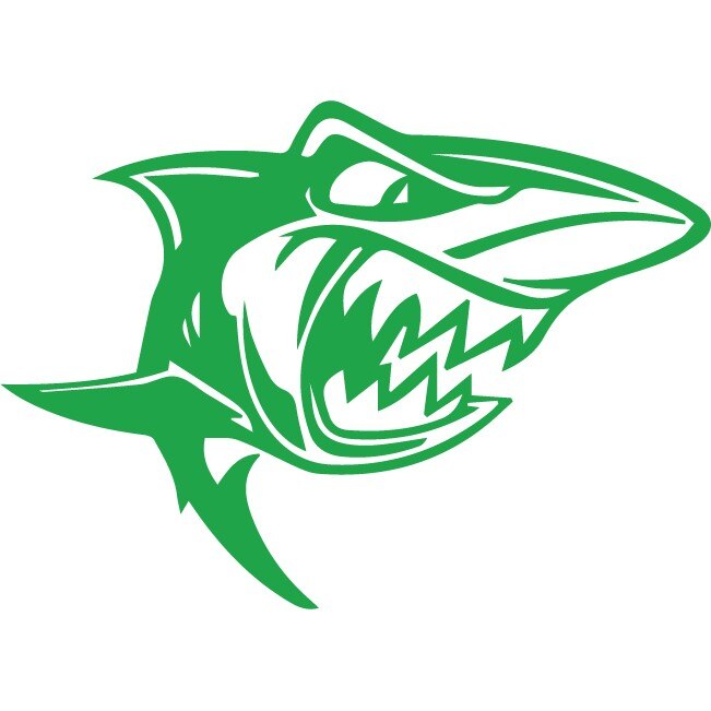 Sticker auto - Rechin - Verde - 35x25 cm