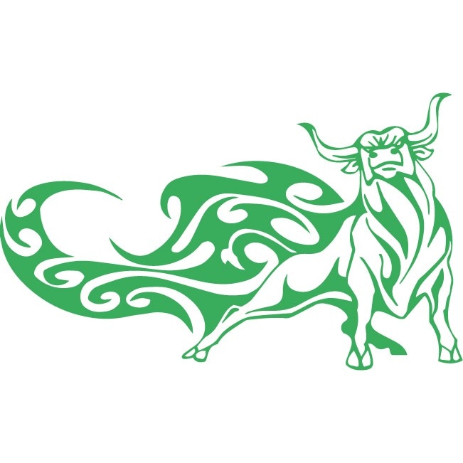 Sticker auto - Taur - Verde - 35x21 cm