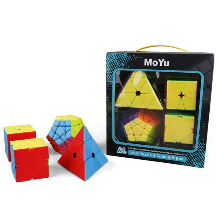 MoYu Cuburi Magic cube 4 in 1 szett - Megaminx, Pyraminx, Skewb, Square-1