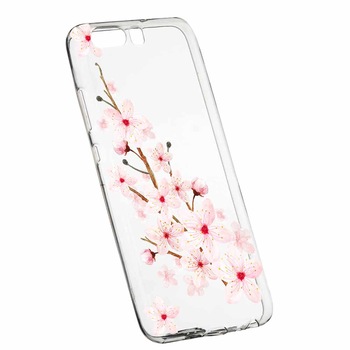 Husa Silicon, Transparent, Slim, Spring Flower, Huawei Nova 2S Husa Silicon, Transparent, Slim, Spring Flower, Huawei Nova 2S