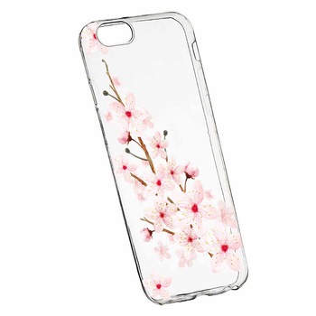 Husa Silicon, Transparent, Slim, Spring Flower, Huawei Y5 2018 Husa Silicon, Transparent, Slim, Spring Flower, Huawei Y5 2018