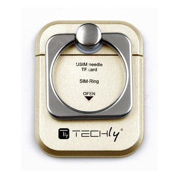 Suport telefon universal Techly Holder, Auriu Suport telefon universal Techly Holder, Auriu
