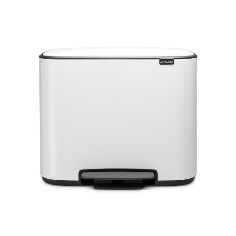 Cos de gunoi Brabantia, 36 L, Inox, Alb