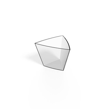 Vas transparent in forma de triunghi Duni, pentru candy bar, 55x55x45 mm - 50 ml, 90 buc Vas transparent in forma de triunghi Duni, pentru candy bar, 55x55x45 mm - 50 ml, 90 buc