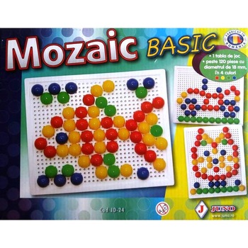 Joc Juno, Mozaic BASIC, 120 pioneze in 4 culori Joc Juno, Mozaic BASIC, 120 pioneze in 4 culori