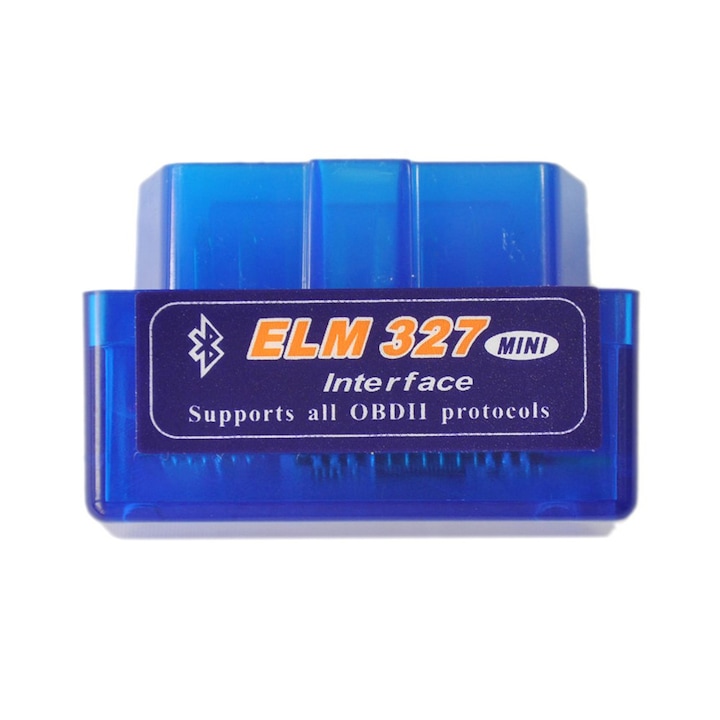 Интерфейс за тестер за автомобили от различни марки, ELM 327, чрез Bluetooth, OBD2 + подарък освежител за въздух SUPER SOFER