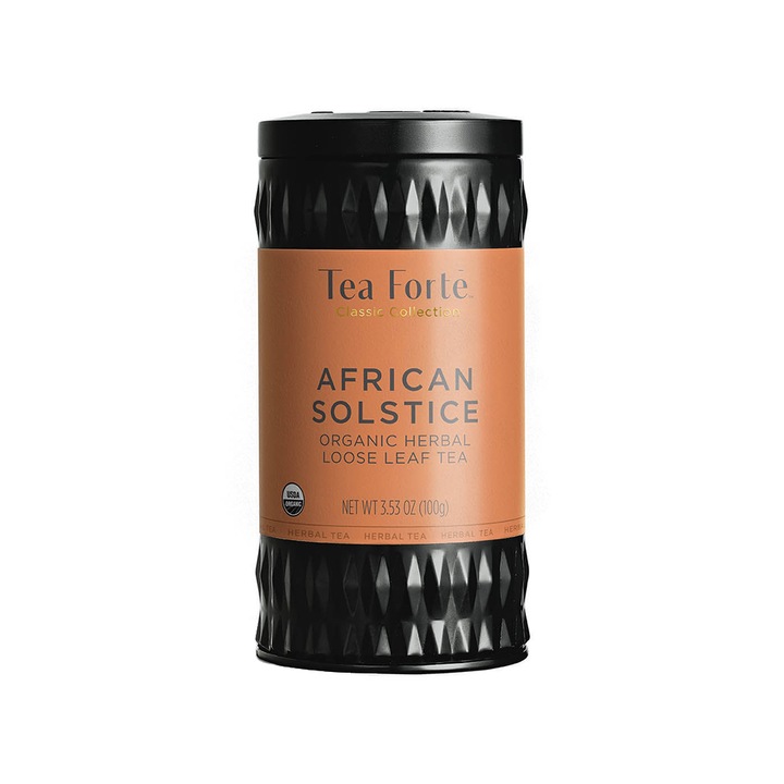 Cutie metalica cu ceai frunze African Solstice - 50 portii