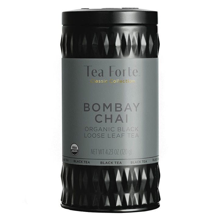 Cutie metalica cu ceai frunze, Bombay Chai - 50 portii