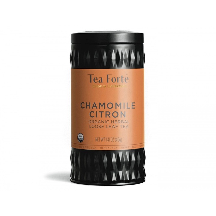 Cutie metalica cu ceai frunze, Chamomile Citron - 50 portii