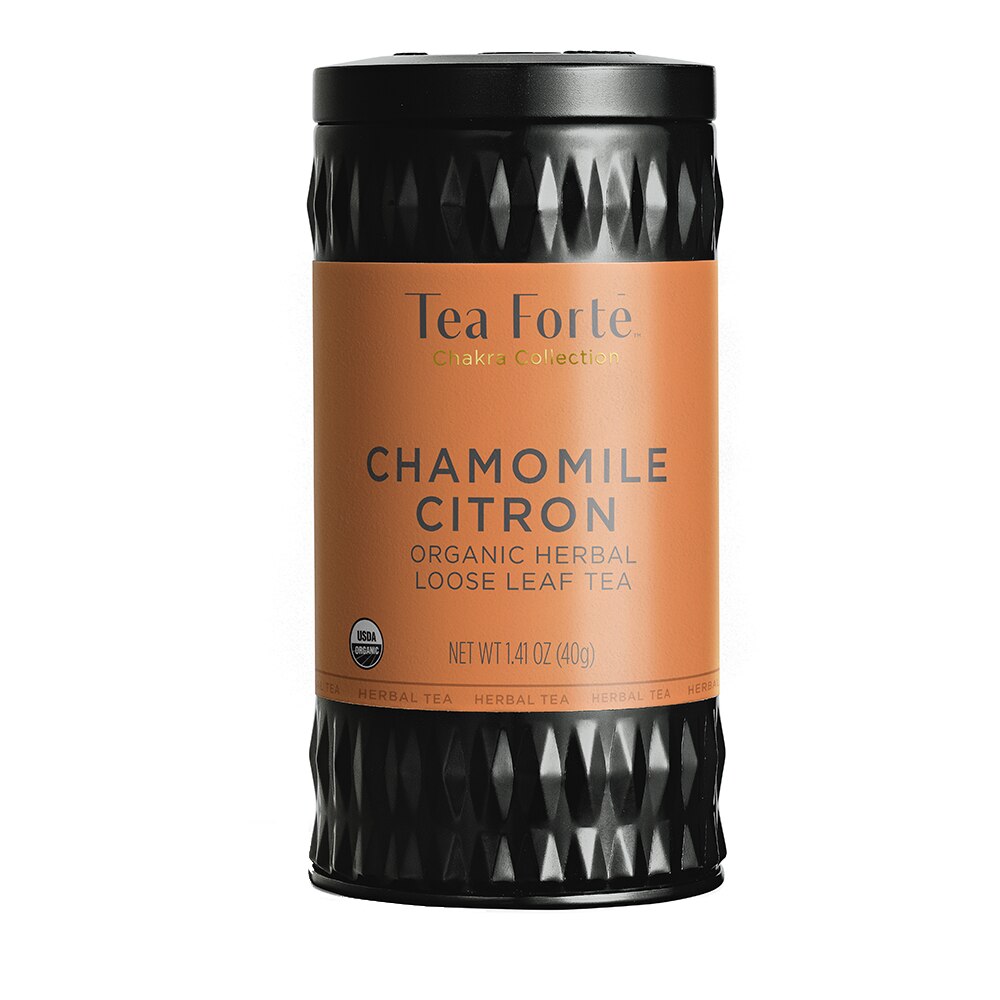 Cutie metalica cu ceai frunze, Chamomile Citron - 50 portii