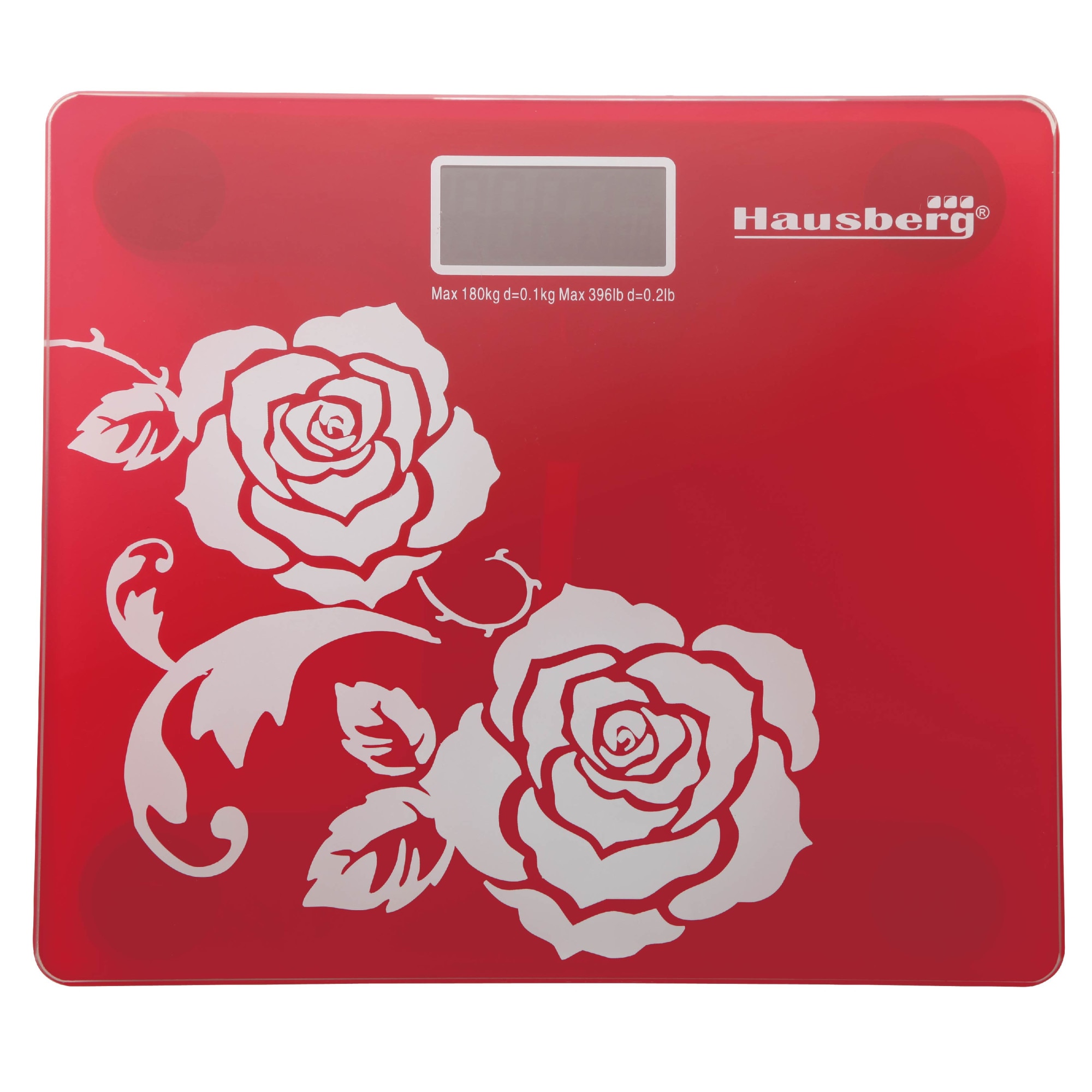 Cantar de baie Hausberg ,HB 6003,culoare rosu ,greutate maxima 150 kg