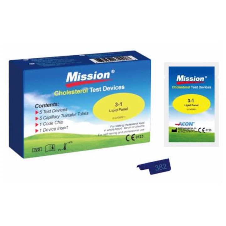 Set 5 teste colesterol HDL / LDL, Acon