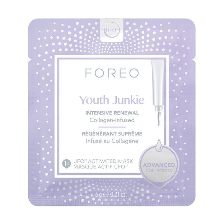 Masca activa Foreo UFO Youth Junkie, 6 buc