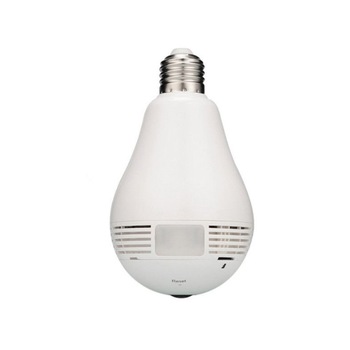 Bec cu camera supraveghere panoramica 360 grade, fisheye, conectare IP Bec cu camera supraveghere panoramica 360 grade, fisheye, conectare IP