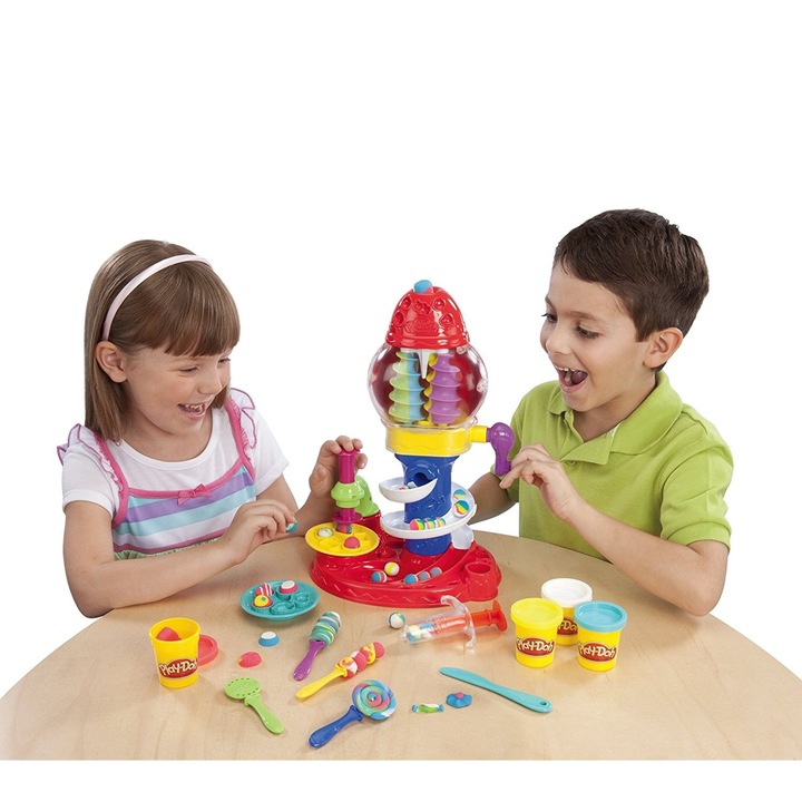 Set de joaca creativ cu plastilina Soda Fun, Cofetaria Magica, accesorii incluse