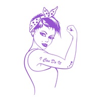 sticker decorativ - smaer - rosie - i can do it - 60cm x 36cm - violet imagen 52_0_
0