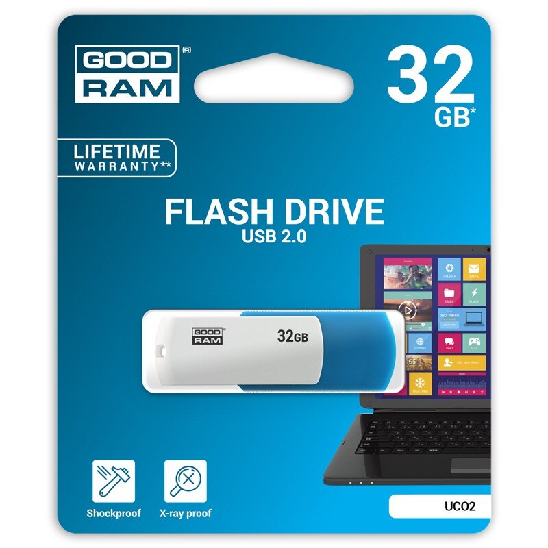 Memorie USB GoodRam Color Mix, 32 GB, USB 2.0, Multicolor