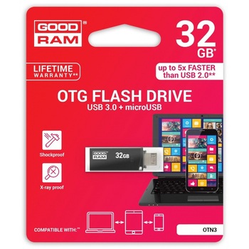 Memorie USB Goodram, 16GB, USB 3.0, Negru Memorie USB Goodram, 16GB, USB 3.0, Negru