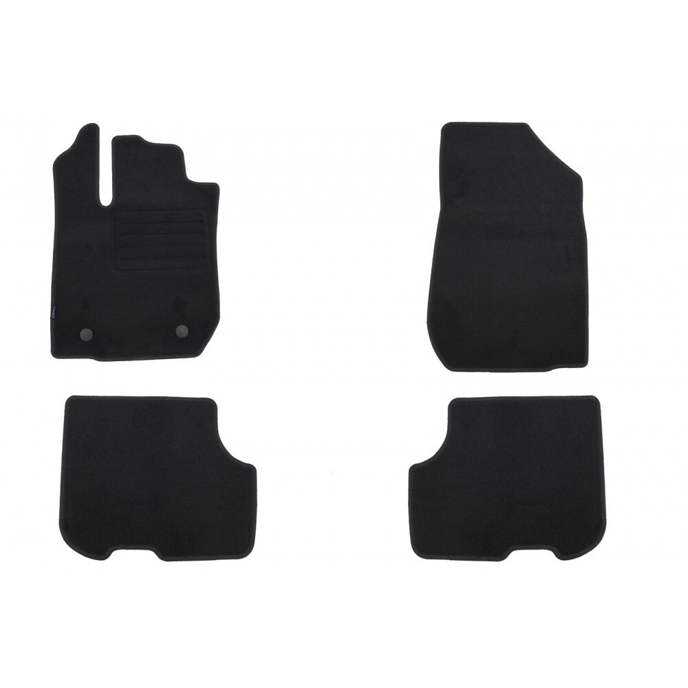 Set 4 covorase auto PETEX din mocheta, negru, compatibil cu Dacia Logan MCV 07/2013-