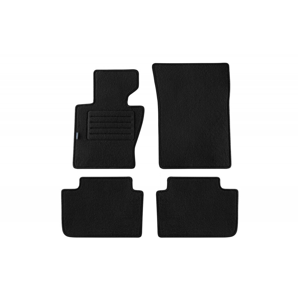 Set 4 covorase auto PETEX din mocheta, negru, compatibil cu BMW X3 (E83) 2004-10/2010