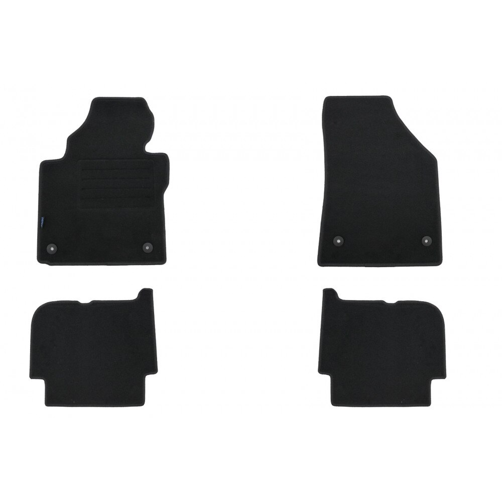 Set 4 covorase auto PETEX din mocheta, negru, compatibil cu VW Touran Modell 2007-08/2015 5 locuri