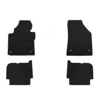 Set 4 covorase auto PETEX din mocheta, negru, compatibil cu VW Touran Modell 2007-08/2015 5 locuri Set 4 covorase auto PETEX din mocheta, negru, compatibil cu VW Touran Modell 2007-08/2015 5 locuri