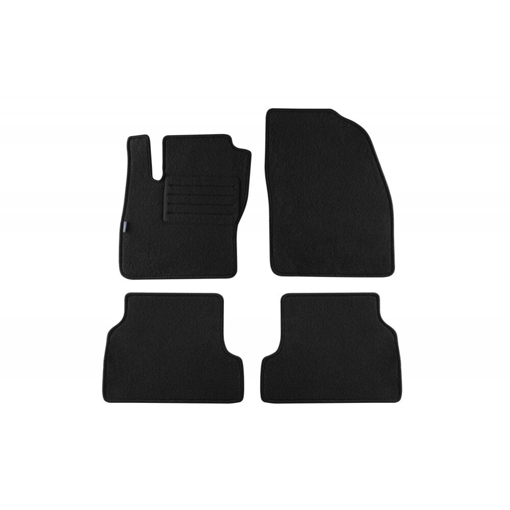 Set 4 covorase auto PETEX din mocheta, negru, compatibil cu Ford Focus 11/2004-02/2011, Focus Turnier 2005-04/2011