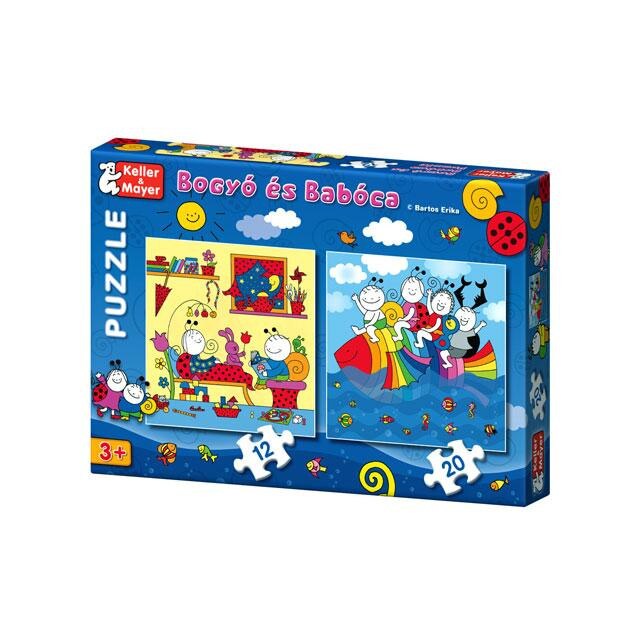 Puzzle Kellermayer Bogyó si Babóca Pestele curcubeu set 12/20 piese