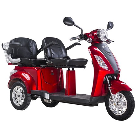 Tricicleta Electrica Z Tech Zt 18 2 Locuri 1000 W 25 Km H Rosu Emag Ro