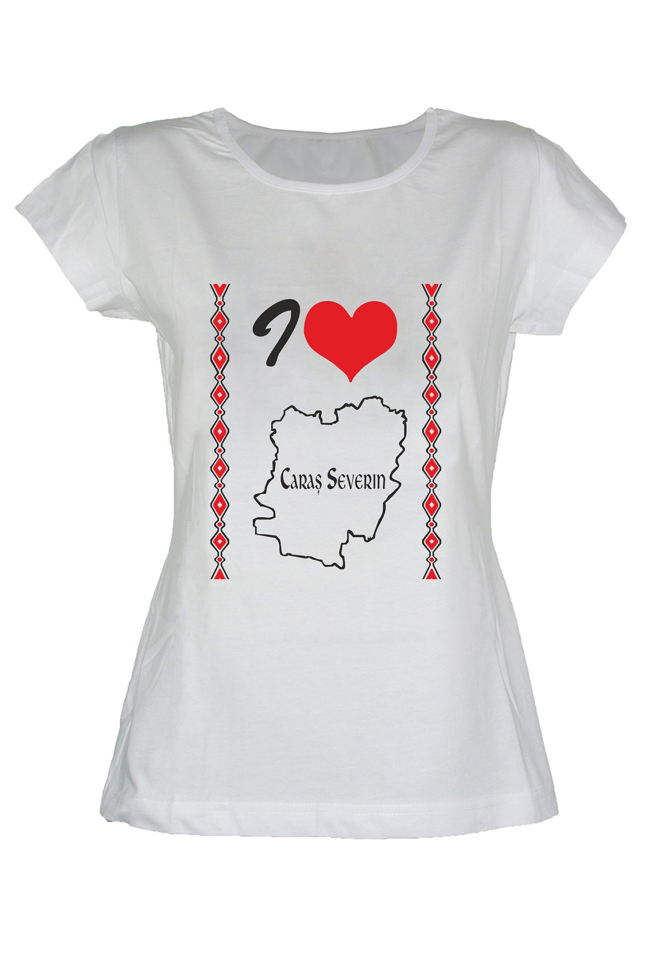 Tricou I love Caras Severin dama