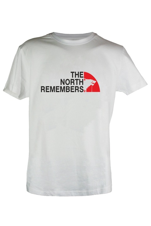 Tricou The North Remembers barbat, Alb