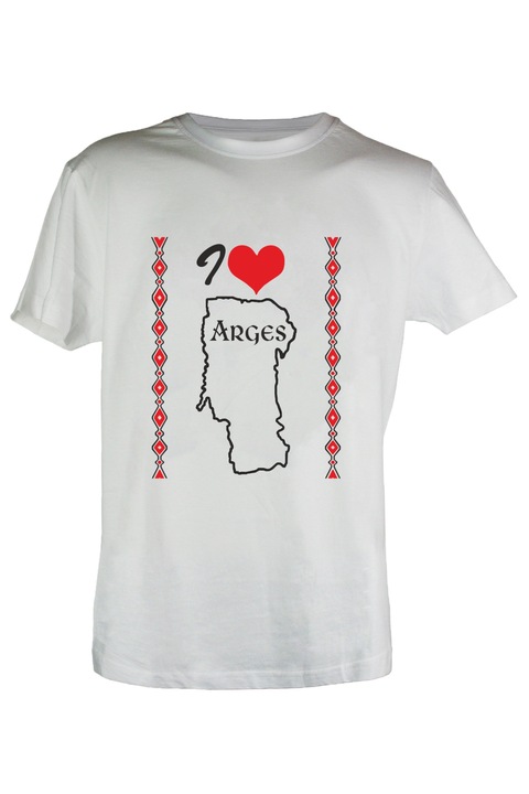 Tricou I love Arges barbat