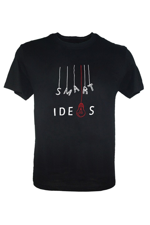 Tricou Smart Ideas barbat, Negru