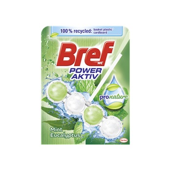 Odorizant toaleta Bref Power Aktiv Mint Eucalyptus 50gr Odorizant toaleta Bref Power Aktiv Mint Eucalyptus 50gr