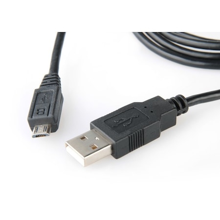 Equip 128523 USB 2.0 A-microB kábel, apa/apa, 1.8 m, fekete