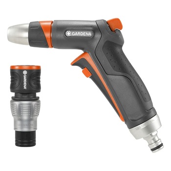 Set Pistol de curatat premium Gardena + mufa stop premium, 18306 Set Pistol de curatat premium Gardena + mufa stop premium, 18306