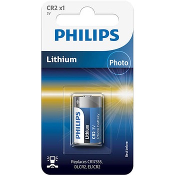 Baterie Philips Lithium CR2, 3V, 1 buc Baterie Philips Lithium CR2, 3V, 1 buc