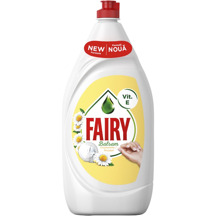 Detergent de vase Fairy Sensitive Chamomile & Vitamin E, 1.30 l