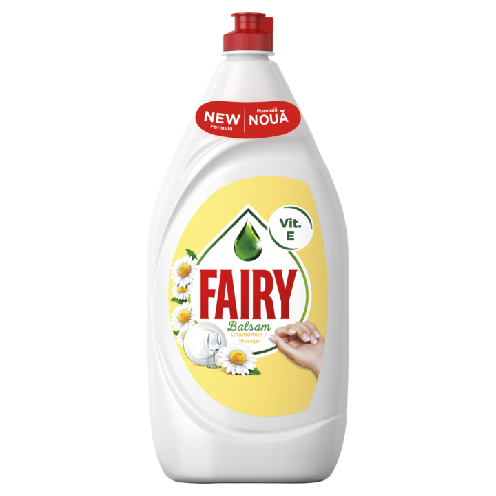 Detergent de vase Fairy Sensitive Chamomile & Vitamin E, 1.30 l