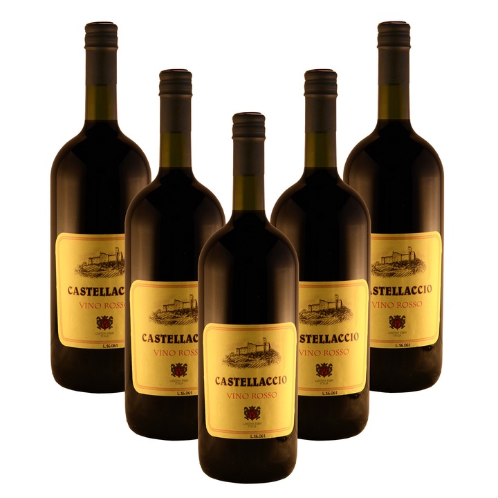 Pachet Vin rosu CASTELLACCIO 5x1.5 l