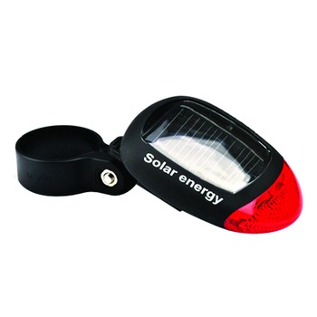 Mini lumina solara pentru bicicleta, spate cu 2 LED puternice, avand 3 moduri luminare, negru - Phuture® Mini lumina solara pentru bicicleta, spate cu 2 LED puternice, avand 3 moduri luminare, negru - Phuture®