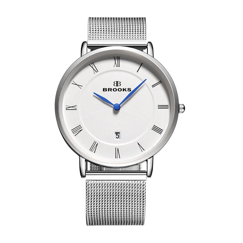 Ceas Brooks Silver Mesh Strap