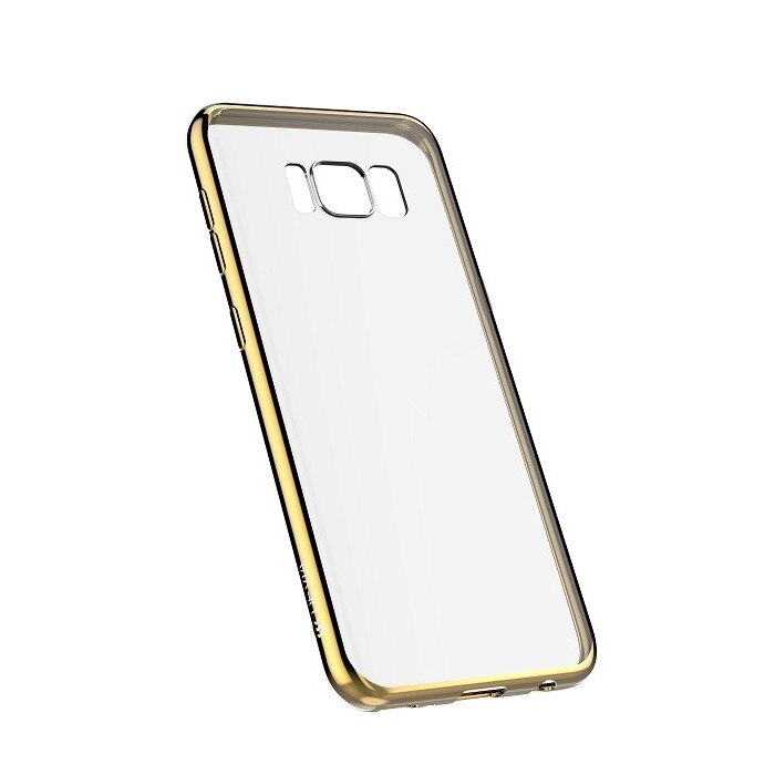 Husa de protectie pentru Samsung S8 Plus, Silicon, Devia, Auriu